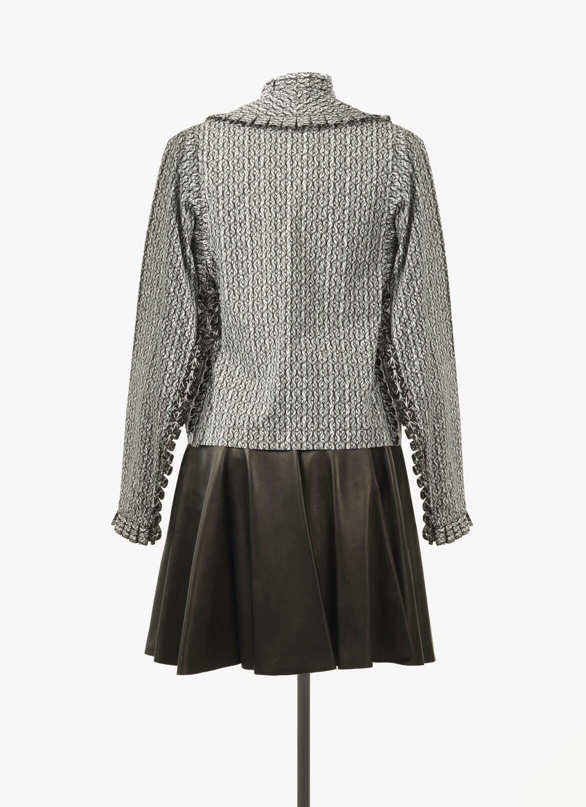 DOUBLE-BREASTED CANDY COTTON POPLIN SHIRT  ALAÏA  DOUBLE-BREASTED CANDY COTTON POPLIN SHIRT